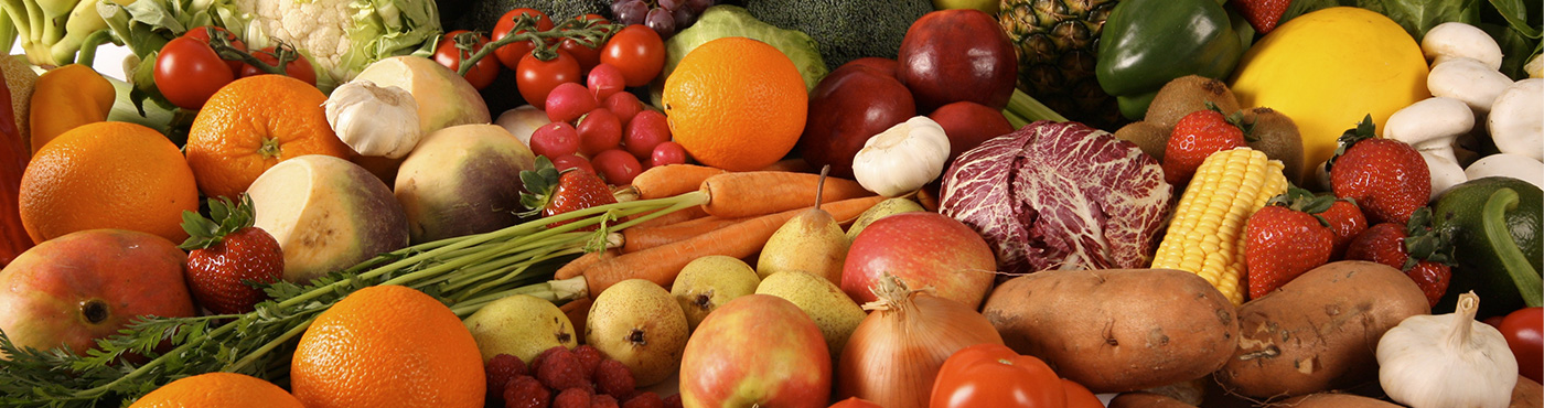 A selection of fruit and vegetables