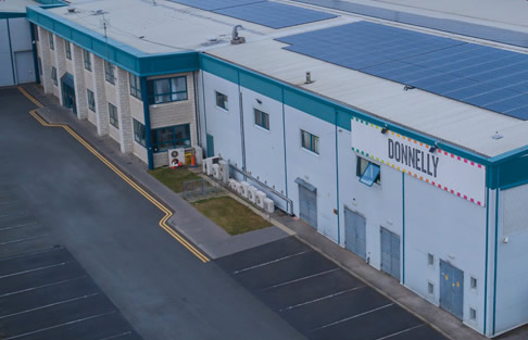 donnelly fresh foods facility taken from a drone