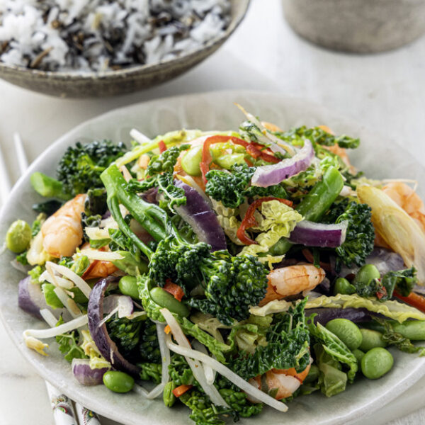 donnelly fresh foods stirfry with prawns and broccoli